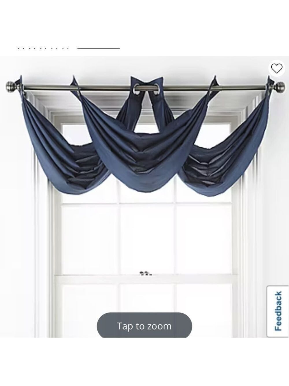 JCPENNEY Home Studio Grommet Top Valance set of 2